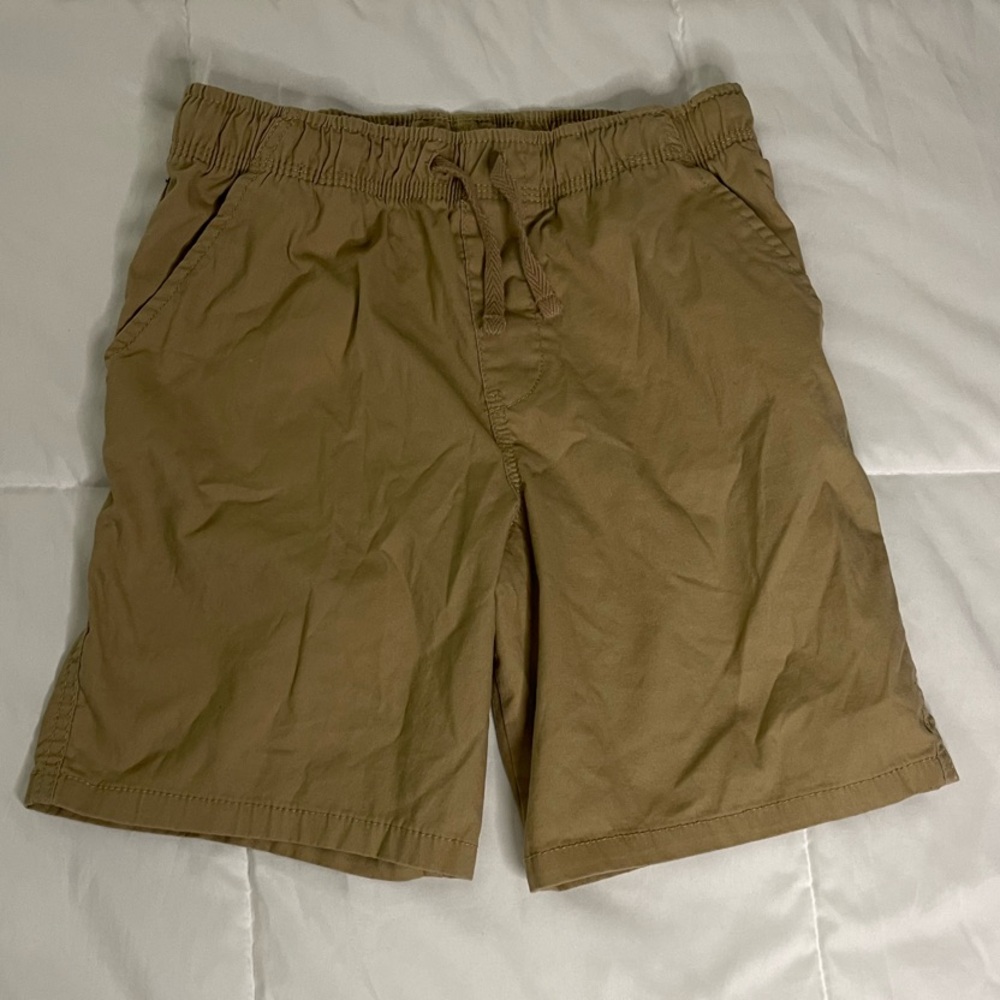 Boys Brown Casual Drawstring Shorts